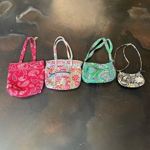 4 Vera Bradley bags.